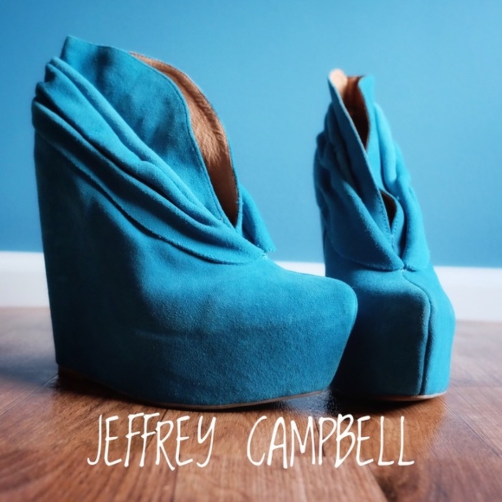 {JC} Teal Kelsey Wedge Mule